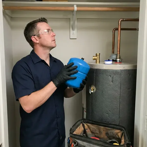 Professional water heater expansion tank installation, New Orleans, LA